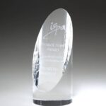 Cylinder Clear, Optic Crystal Trophy