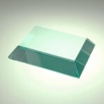 Flat Edged Base, Jade Glass, 3/4"