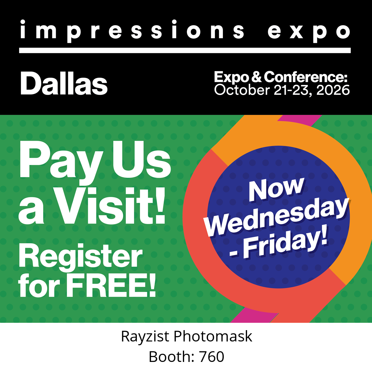 Impressions Expo Dallas Rayzist Photomask Impressions Expo Dallas